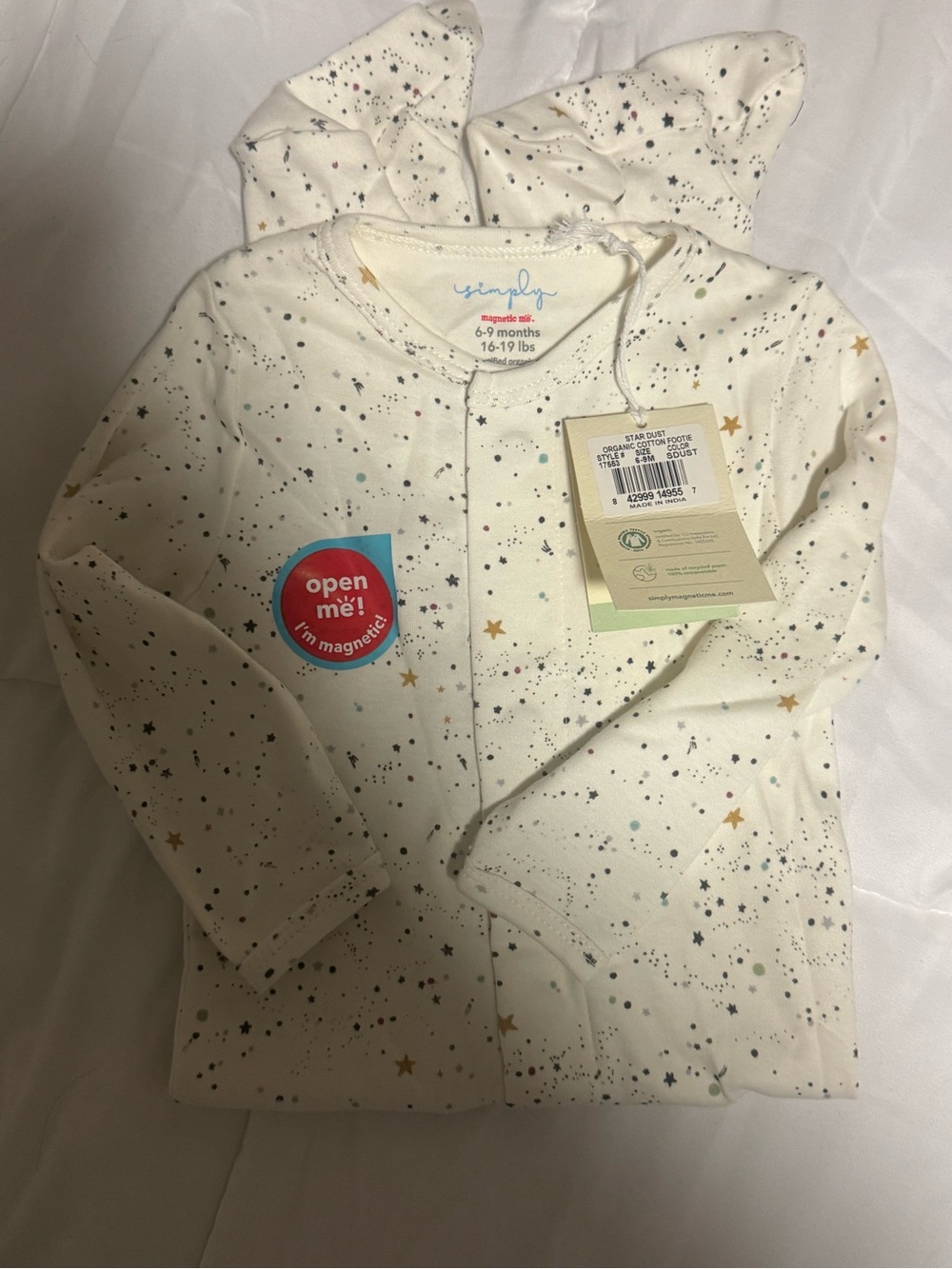 Magnetic Me Organic Cotton Pajama in Stardust
